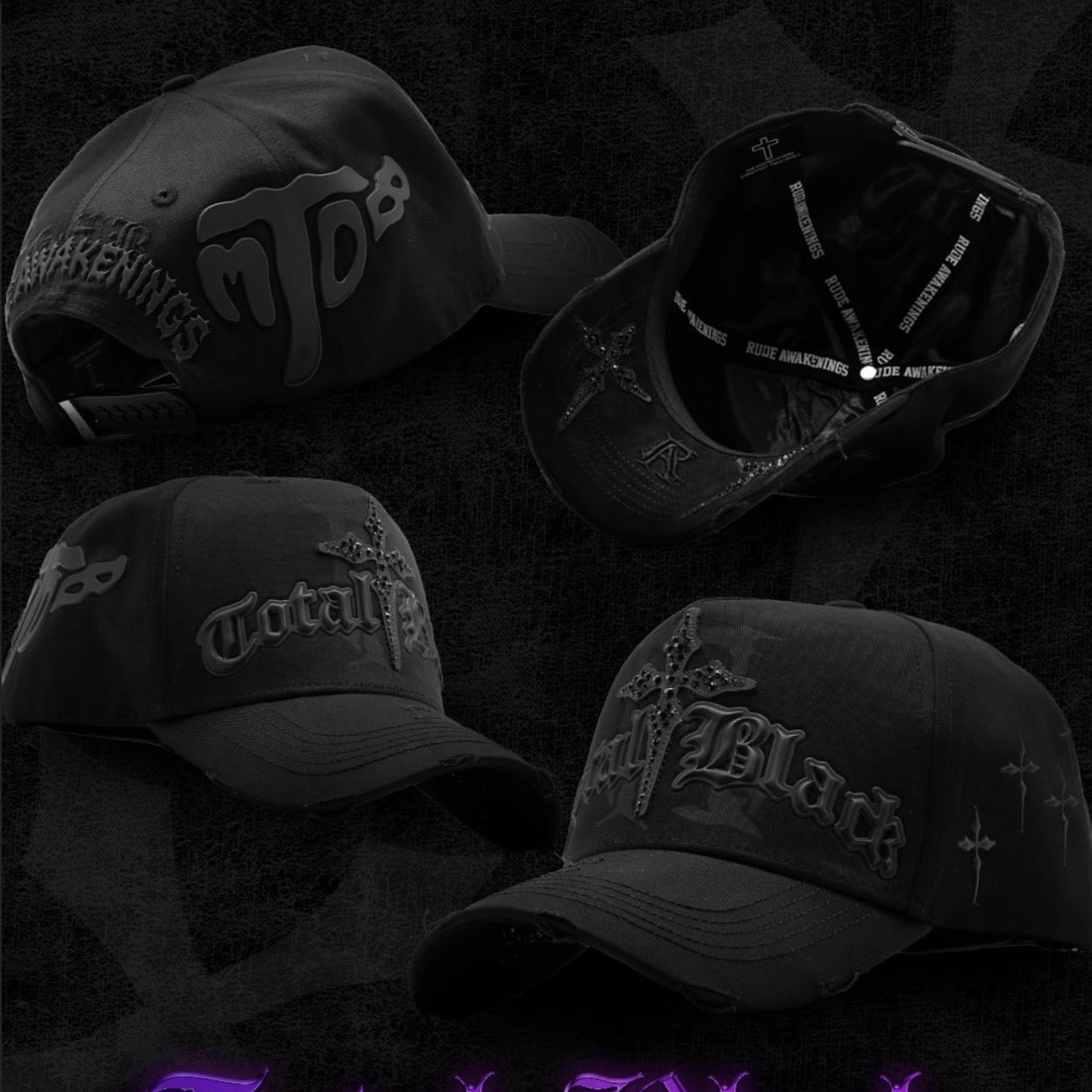 .TOMB X RUDE “TOTAL BLACK” FULL SET
